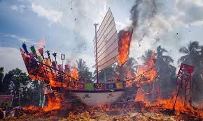  Perayaan Ritual Bakar Tongkang, Pemkab Siapkan Helikopter Jemput Menteri
